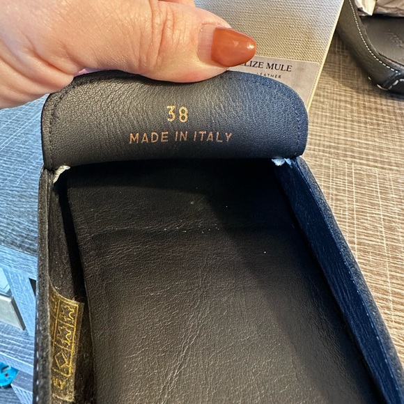 M. Gemi Women’s Black Felize Mule Loafers -size 38 - 7 1/2 US - Picture 5 of 6